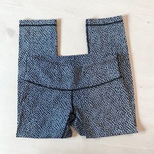 lululemon athletica Black & White Textured Leggings